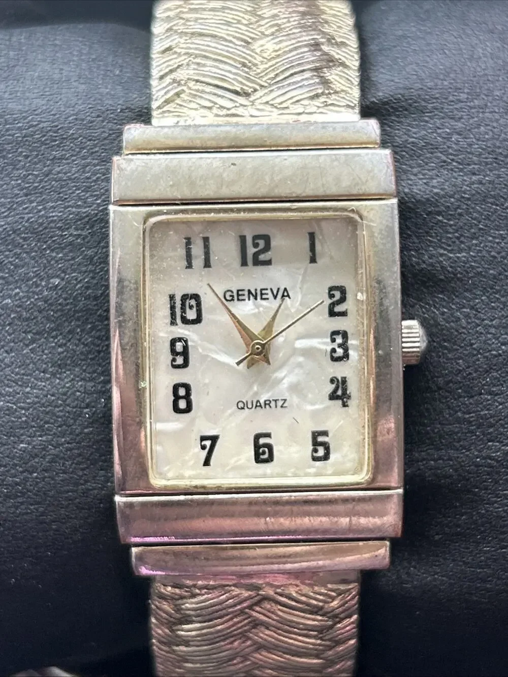 Geneva Gold Tone Women’s Cuff Watch